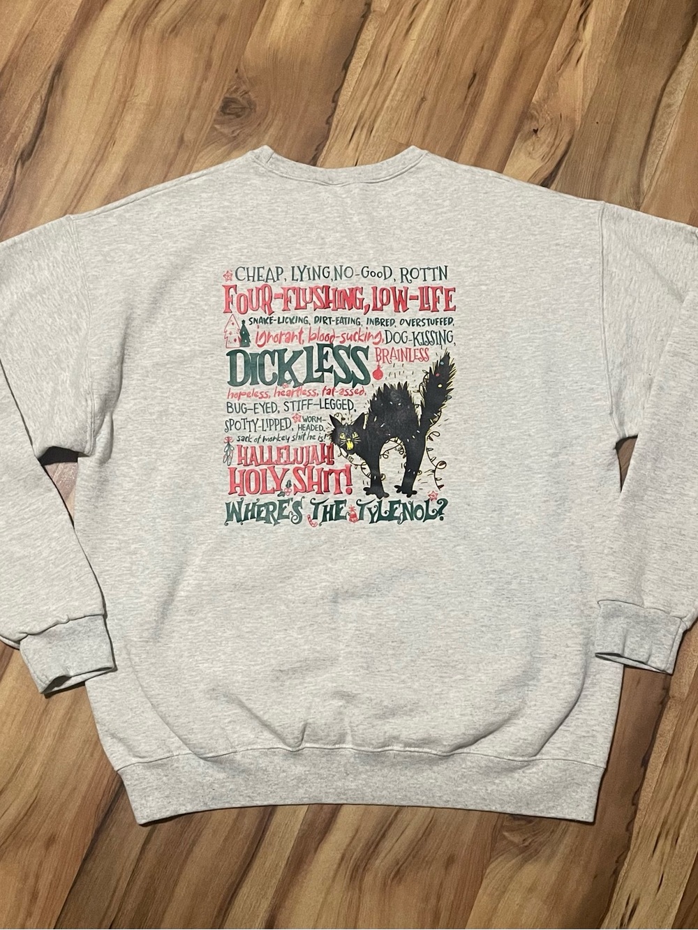 Griswold Family Christmas Vacation Rant Sweatshirt Light Grey XL Pop Culture